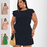 Vestido Plussize Manga Curta