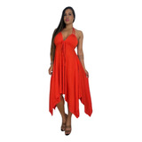 Vestido Pontas Frente Unica