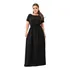 Vestido Preto Ciganinha Plus Size Detalhe Vazado 48 A 58...