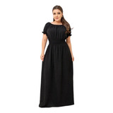 Vestido Preto Ciganinha Plus