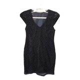 Vestido Preto Curto Renda