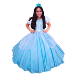 Vestido Princesa Cinderela Infantil