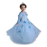 Vestido Princesa Cinderela Manga