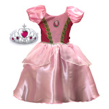 Vestido Princesa Fantasia Infantil Criança Menina