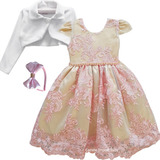 Vestido Princesa Realeza Rosa