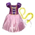 Vestido Princesa Roxo Infantil Menina Criança Confortável