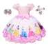 Vestido Princesas Disney Luxo + Tiara E Luva Frete Gratis