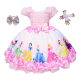 Vestido Princesas Disney Luxo