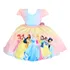Vestido Princesas Disney Luxo + Tiara E Luva 