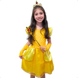 Vestido Princesas Fantasia Infantil