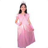 Vestido Princesas Fantasia Menina