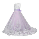 Vestido Princess Wedding Lace Beaded Tail
