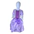 Vestido Rapunzel Com Brilho Fantasia Princesa 