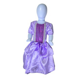 Vestido Rapunzel Com Brilho