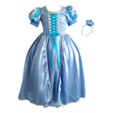 Vestido Rapunzel Enrolados Fantasia Infantil Frete Gratis