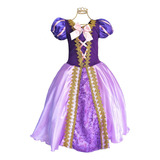 Vestido Rapunzel Enrolados Fantasia Infantil Promoção