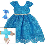Vestido Realeza Azul Infantil