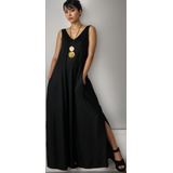 Vestido Regata Com Fenda