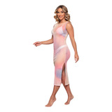 Vestido Regata Transparente Para Carnaval Ou Bloquinho
