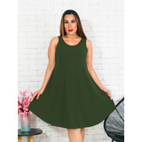 Vestido Regata Trapezio Plus