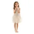 Vestido Renda Menina Curto Tam 3 Anos Nude Bege Daminha
