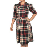 Vestido Retro Vintage Xadrez
