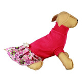 Vestido Roupa Cachorro Cães Pet Rosa