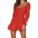 Vestido Saia Curta Plissada