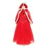 Vestido Seda Chapeuzinho Meninas Vermelho Tamanho 6 Anos.