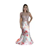 Vestido Semi Sereia Saia