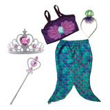 Vestido Sereia Infantil Fantasia