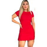 Vestido Sino Canelado Moda