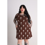 Vestido Skull Caveiras Dark