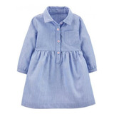 Vestido Social Azul Bebe