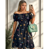 Vestido Social Midi Ciganinha