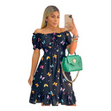 Vestido Social Midi Ciganinha Feminino Evangélico Soltinho