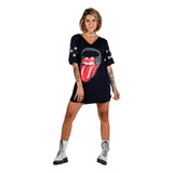 Vestido Star Rolling Stones Preto