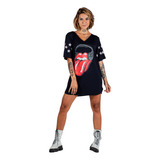Vestido Star Rolling Stones Preto