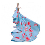 Vestido Super Luxo Gala Para Boneca Barbie Com Sapatos 16v