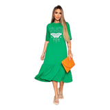 Vestido Super Midi Em