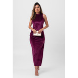 Vestido Super Midi Fenda