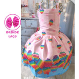Vestido Tematico Infantil Festa