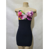 Vestido Tqc Preto Colorido