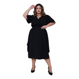 Vestido Transpassado Elastex Moda
