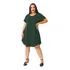 Vestido Trapézio Plus Size Manga Gestante Soltinho Tam. Gg
