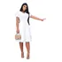 Vestido Tres 3 Babados Liso Rodado Crepe Moda Cristã Plus