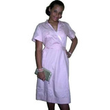 Vestido Tricoline Bordado Paetes