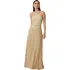 Vestido Tricot Lurex Longo Dourado Tam M 232328904