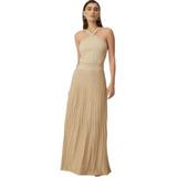 Vestido Tricot Lurex Longo