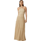 Vestido Tricot Lurex Longo